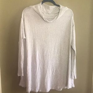 Free People Oversized Light Grey Sweater Small